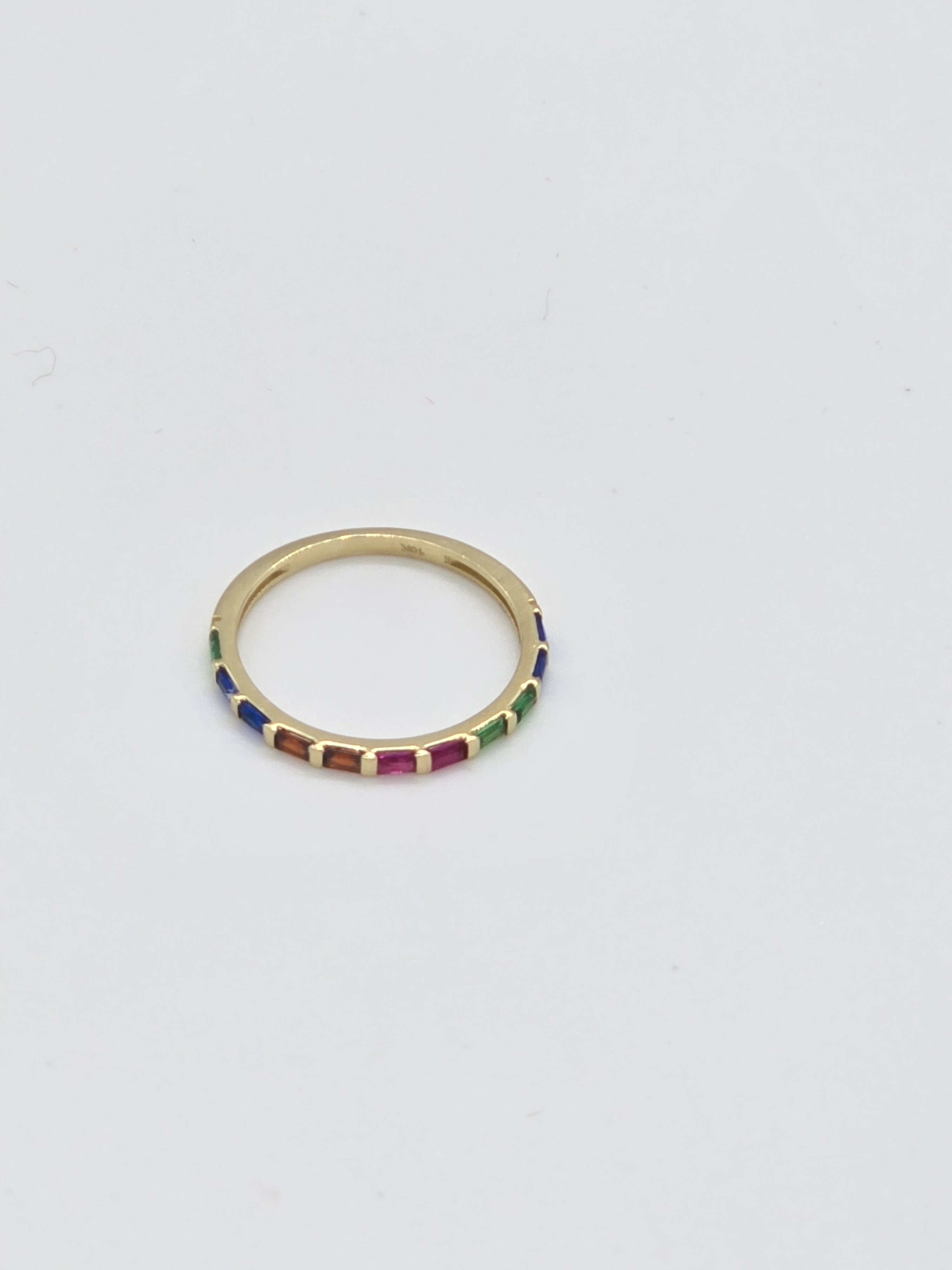 Anillo Churumbela Piedras de Colores
